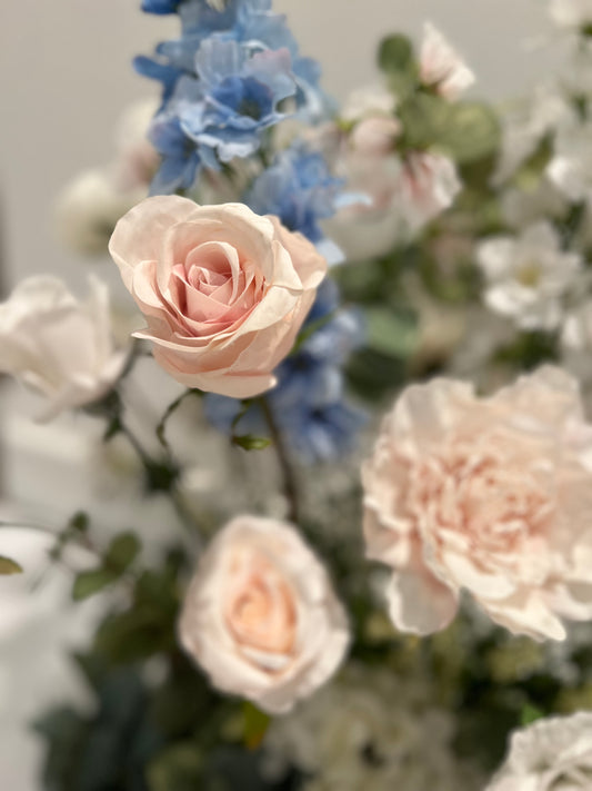 The Something Blue Aisle Flowers