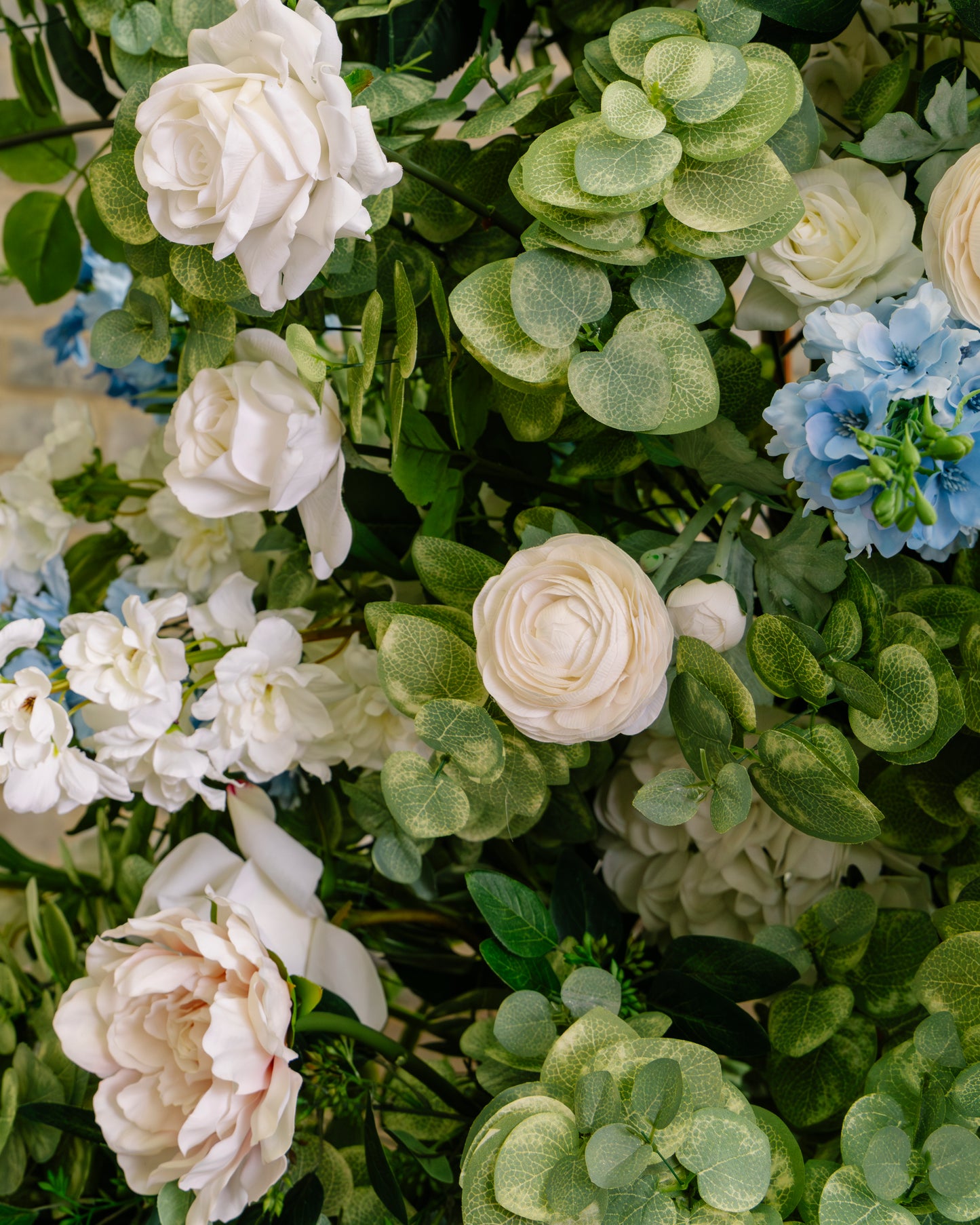 The Something Blue Floral Pillars